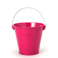 Medium Metal Pail Bucket - Fuchsia