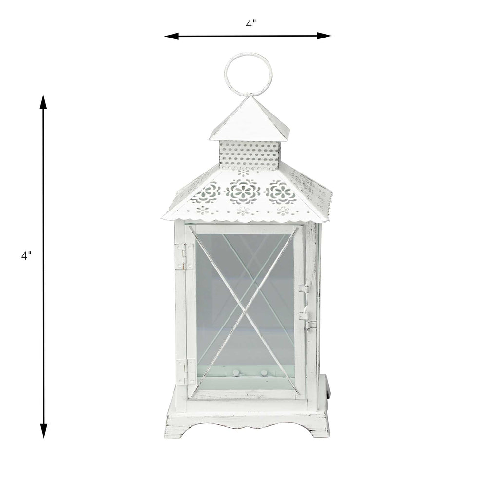 Rustic Metal Lantern 11.5"
