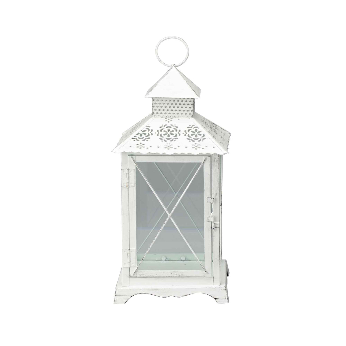 Rustic Metal Lantern 14.5"