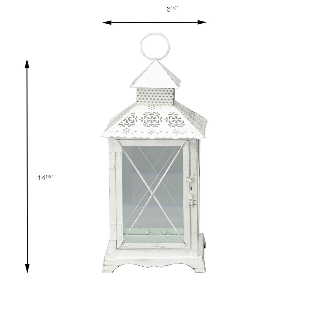 Rustic Metal Lantern 14.5"