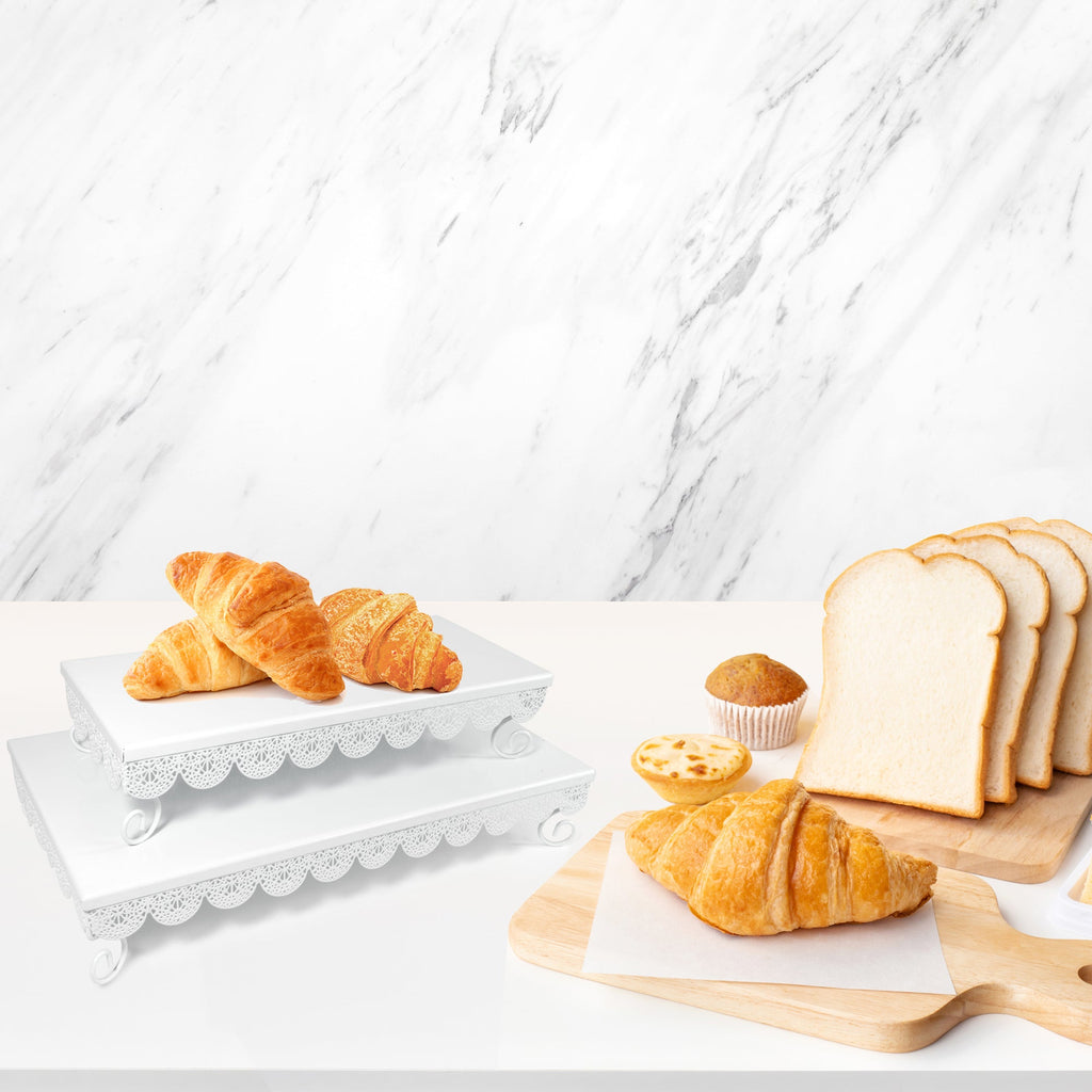 Lacey Rectangular Treat Stands - Set of 2