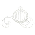Large Wire Pumpkin Carriage White