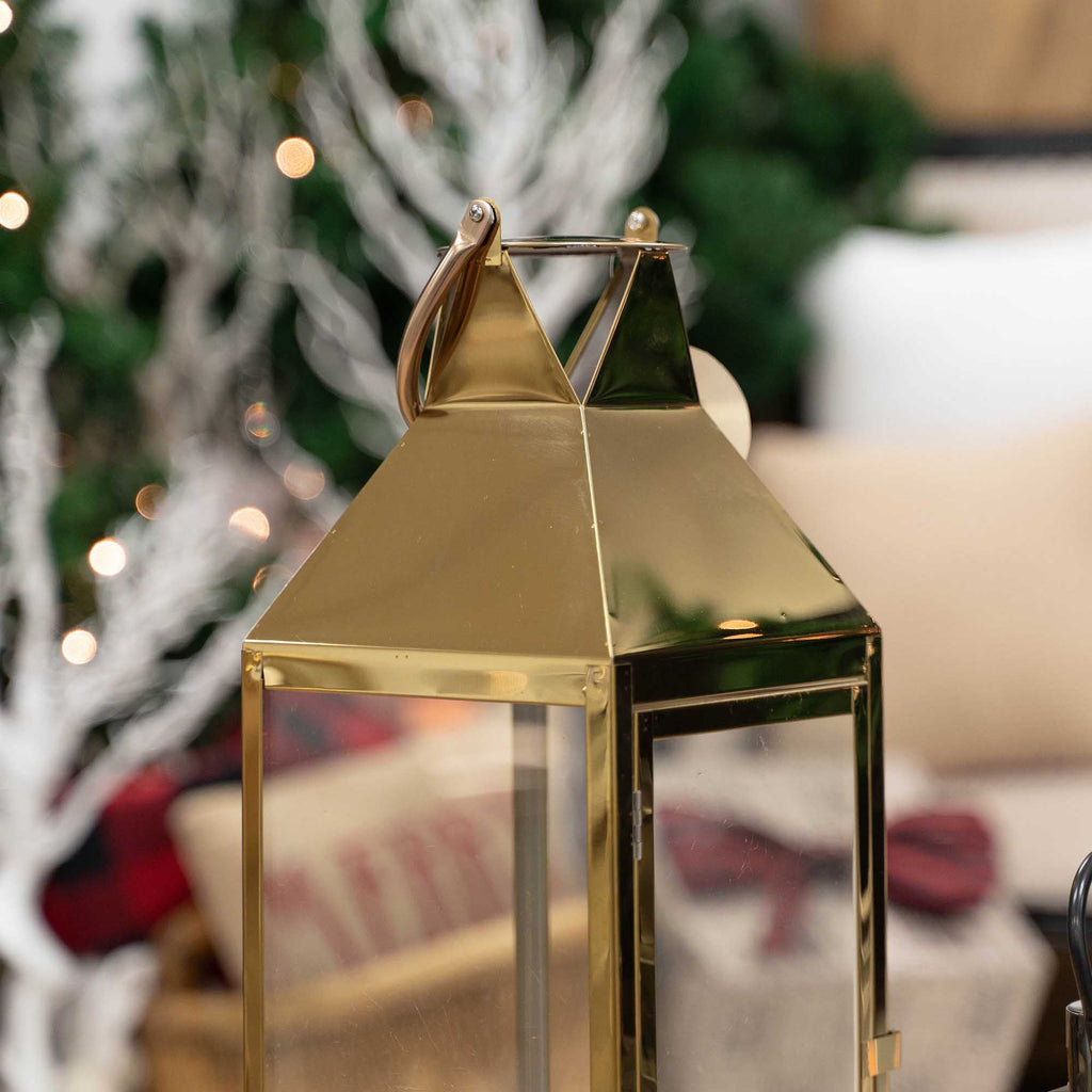 Metal Lantern Set - Silver - Set of 3