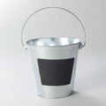 Metal Pail with Chalkboard