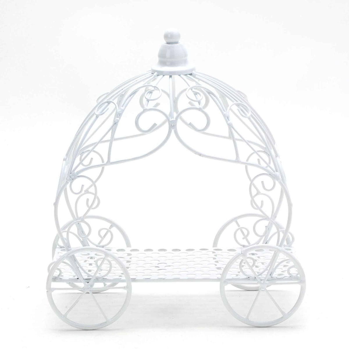 Wire Carriage Stand - White