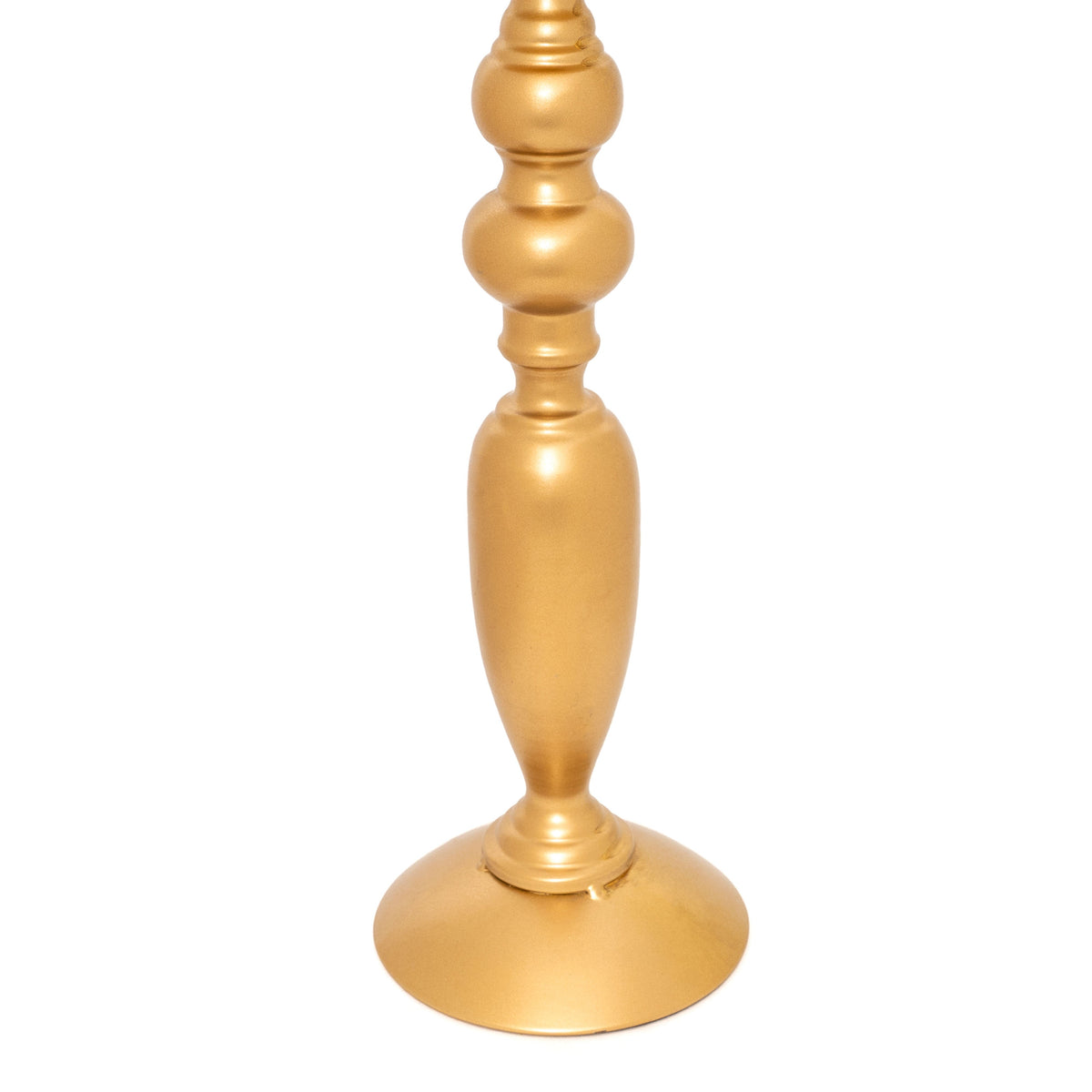 Set of 3 Metal Candle Holders - Gold
