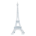 Metal Eiffel Tower Sculpture 20" Tall - White