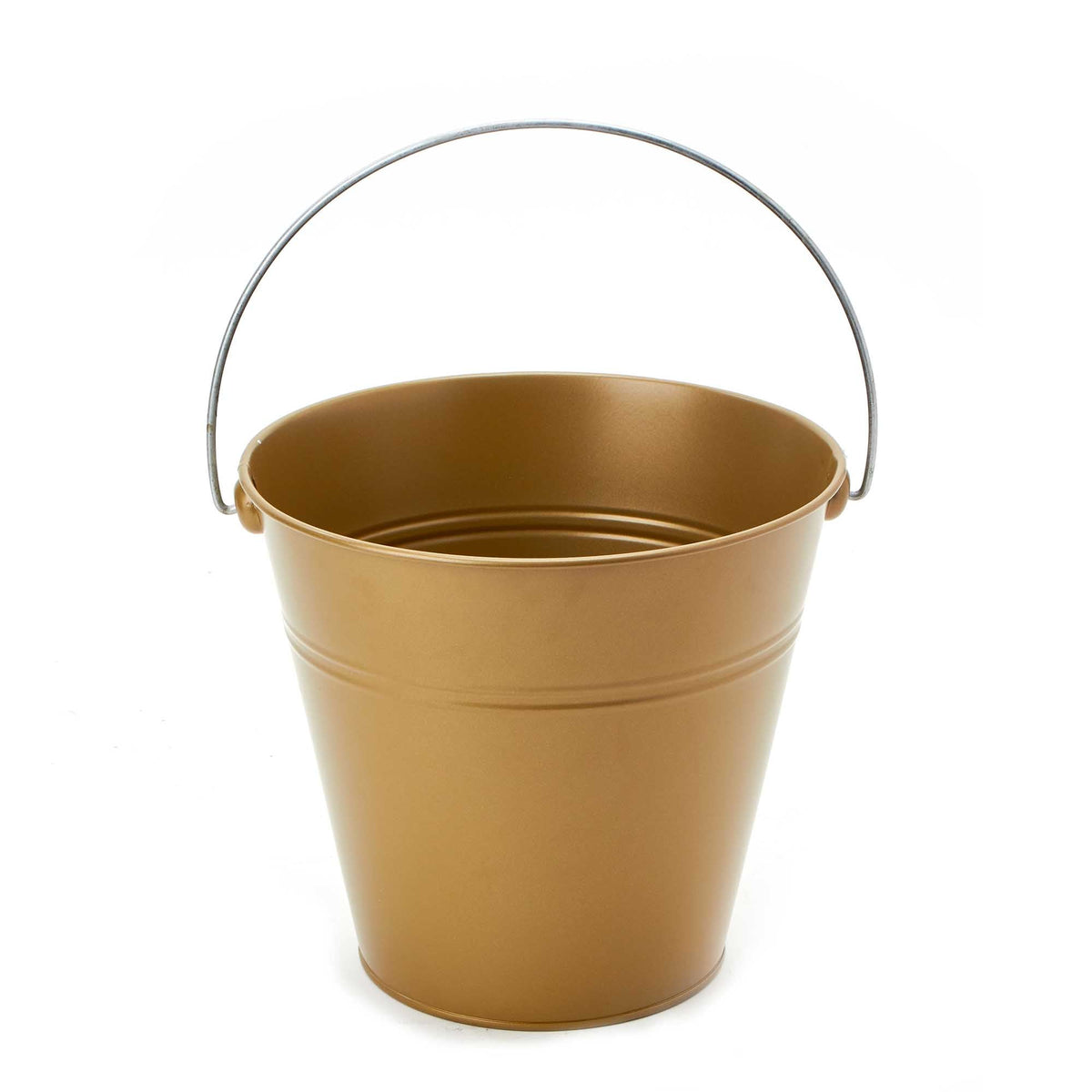 Extra Large Metal Bucket - Gold