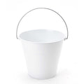 Extra Large Metal Bucket - White