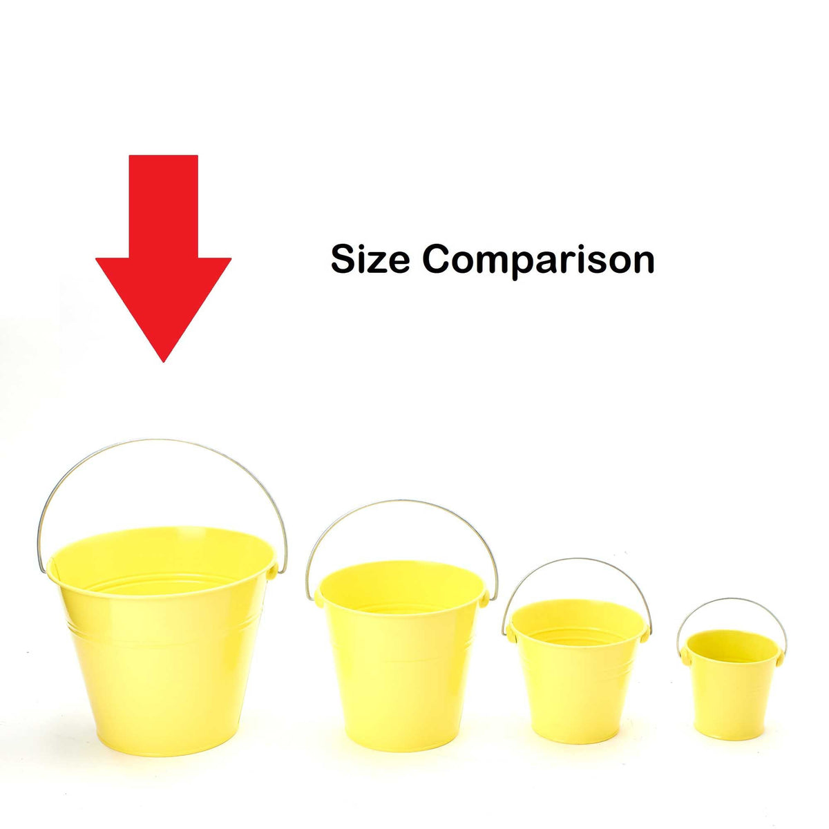 Extra Large Metal Bucket - Gold