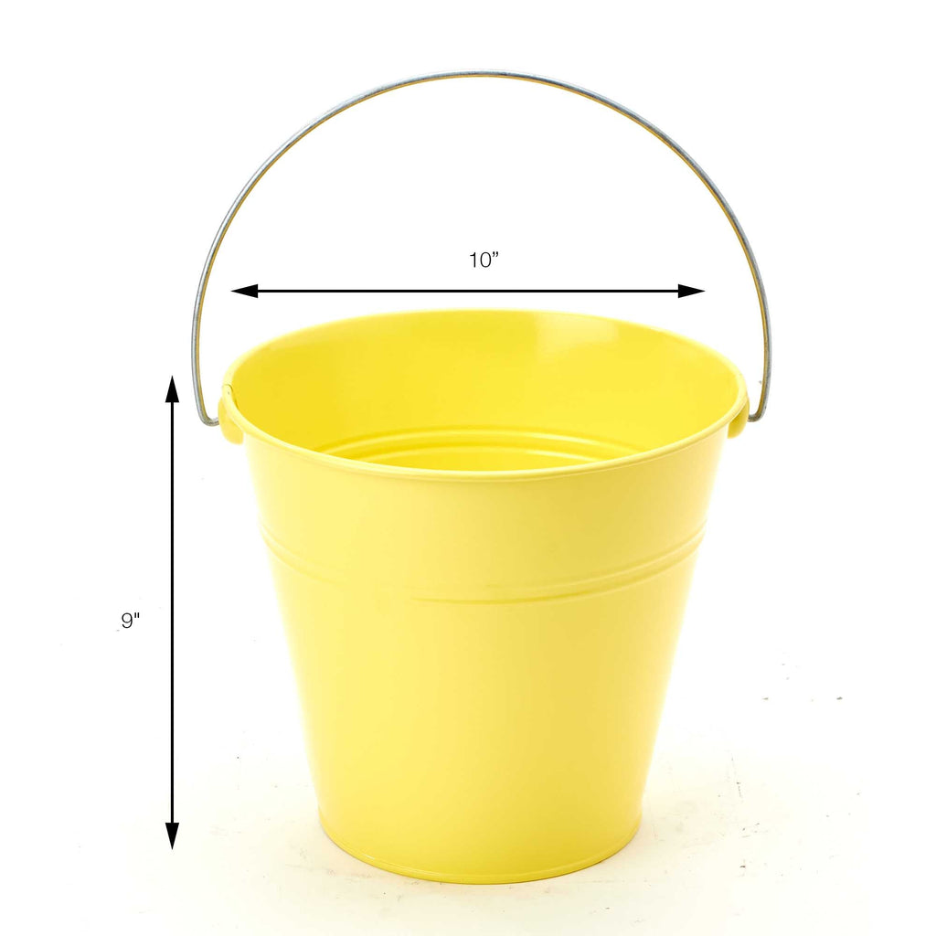 Extra Large Metal Bucket - White