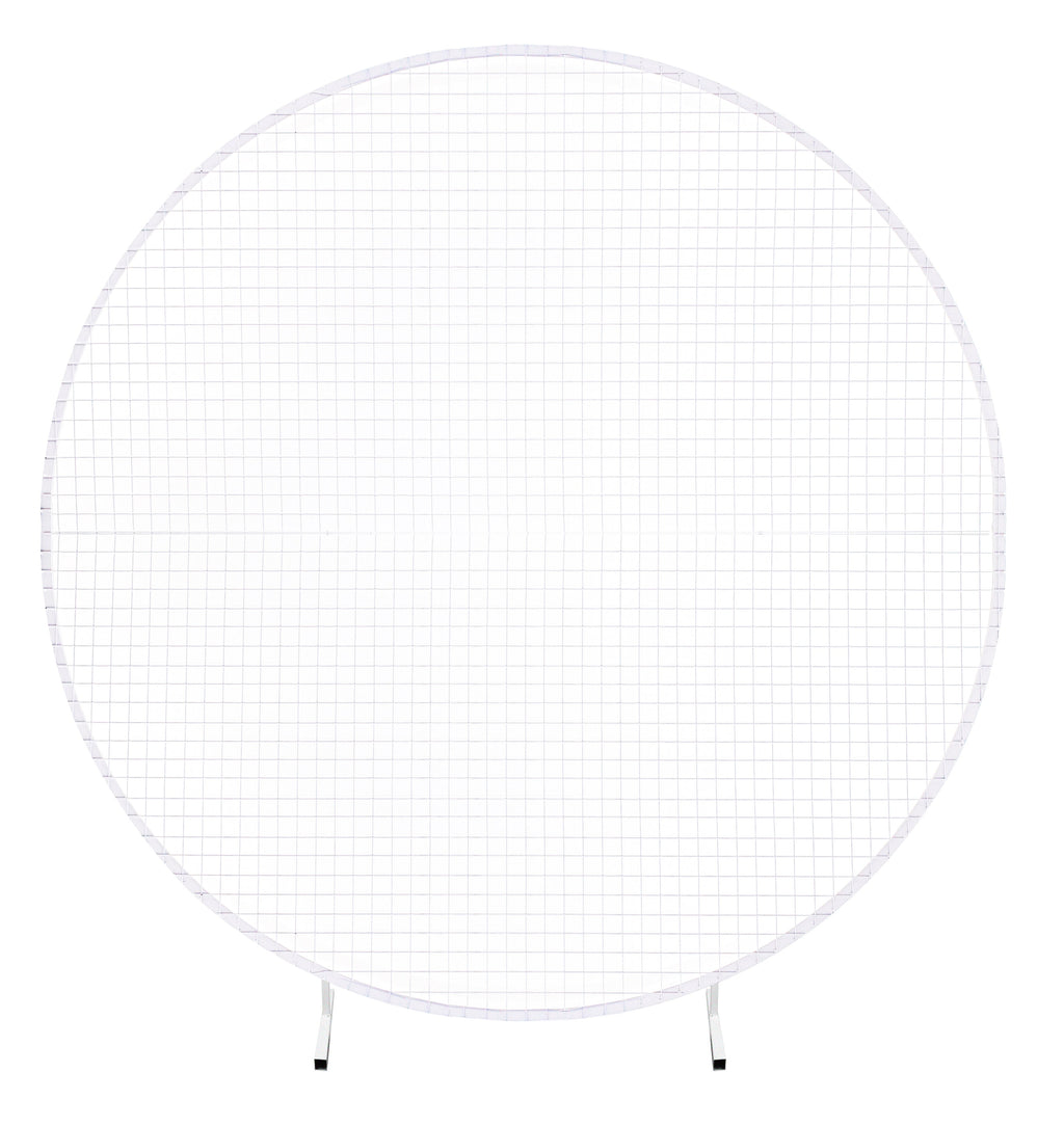 Round Mesh Arch - White