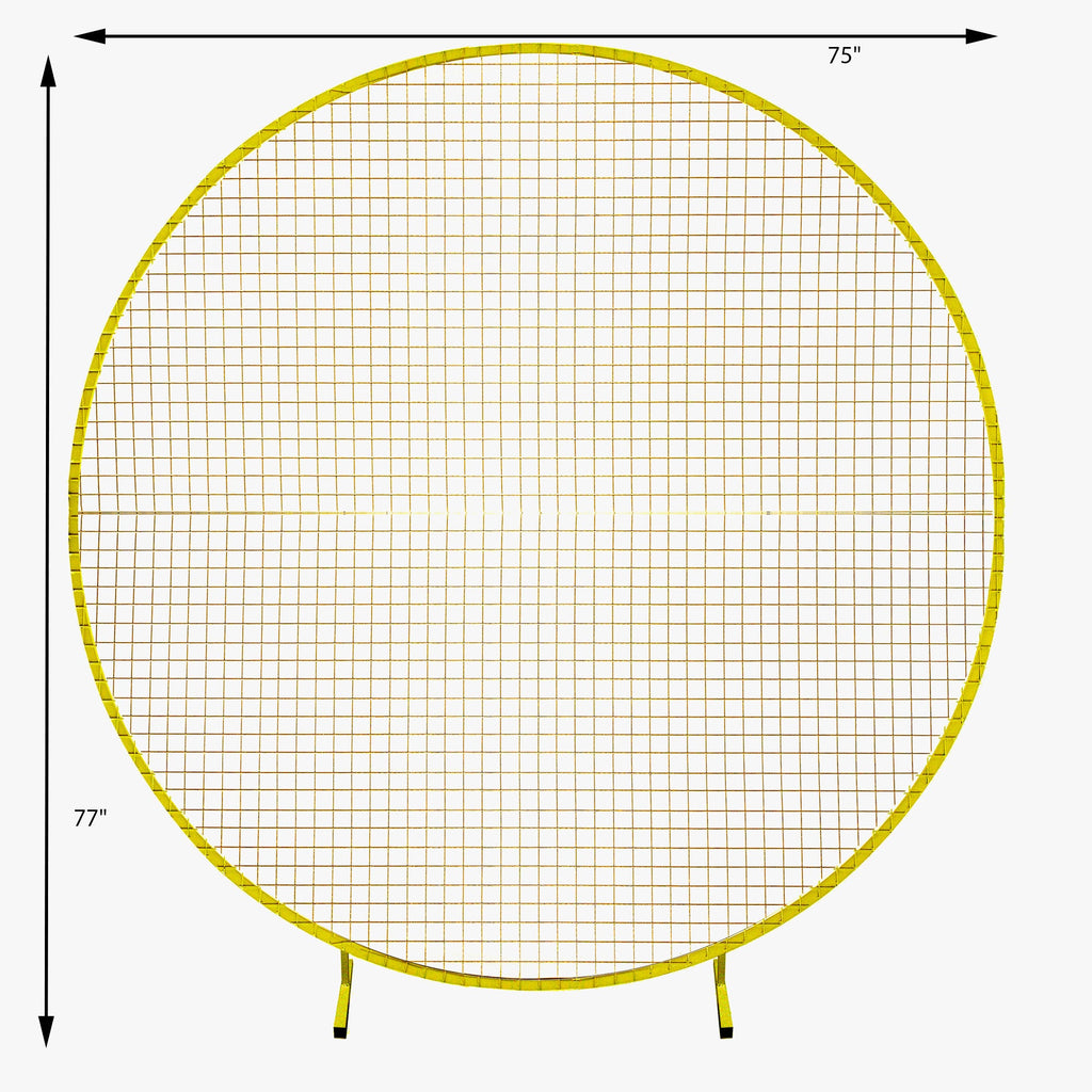 Round Mesh Arch - Gold