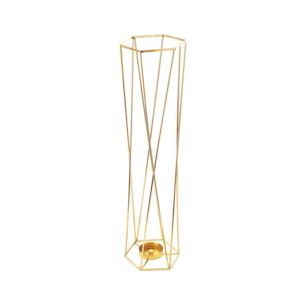 Floral Centerpiece Riser - Gold