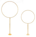 Metal Hoop Set - Gold - Set of 2