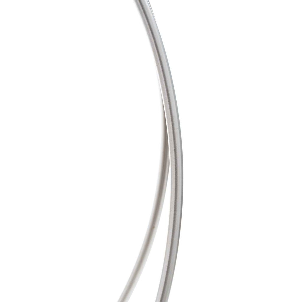 Large Floral Hoop Centerpiece-Silver