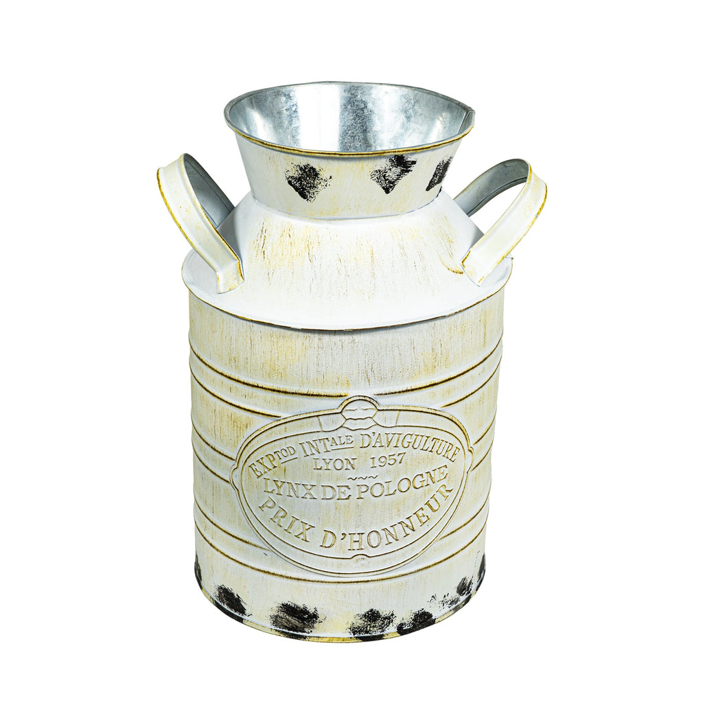 Rustic French Milk Jug Flower Vase