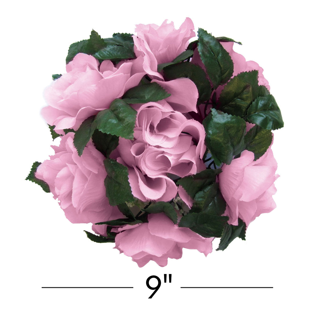 Fabric Flower Ring - Pink - Pack of 12
