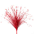 Metallic Onion Grass Spray Pick - Red