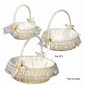 Set of Three Round Baskets