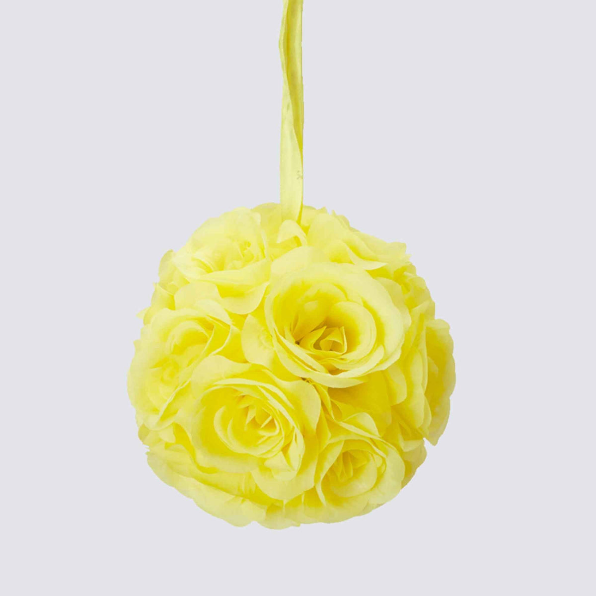 Six Inch Floral Pomander - Yellow