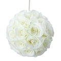 Ten Inch Floral Pomander - Ivory