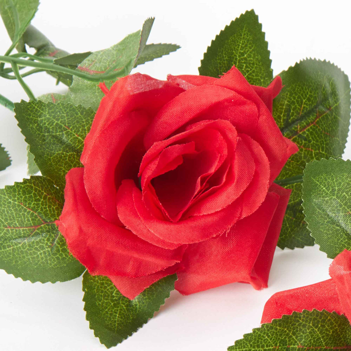 Artificial Rose Garland - White
