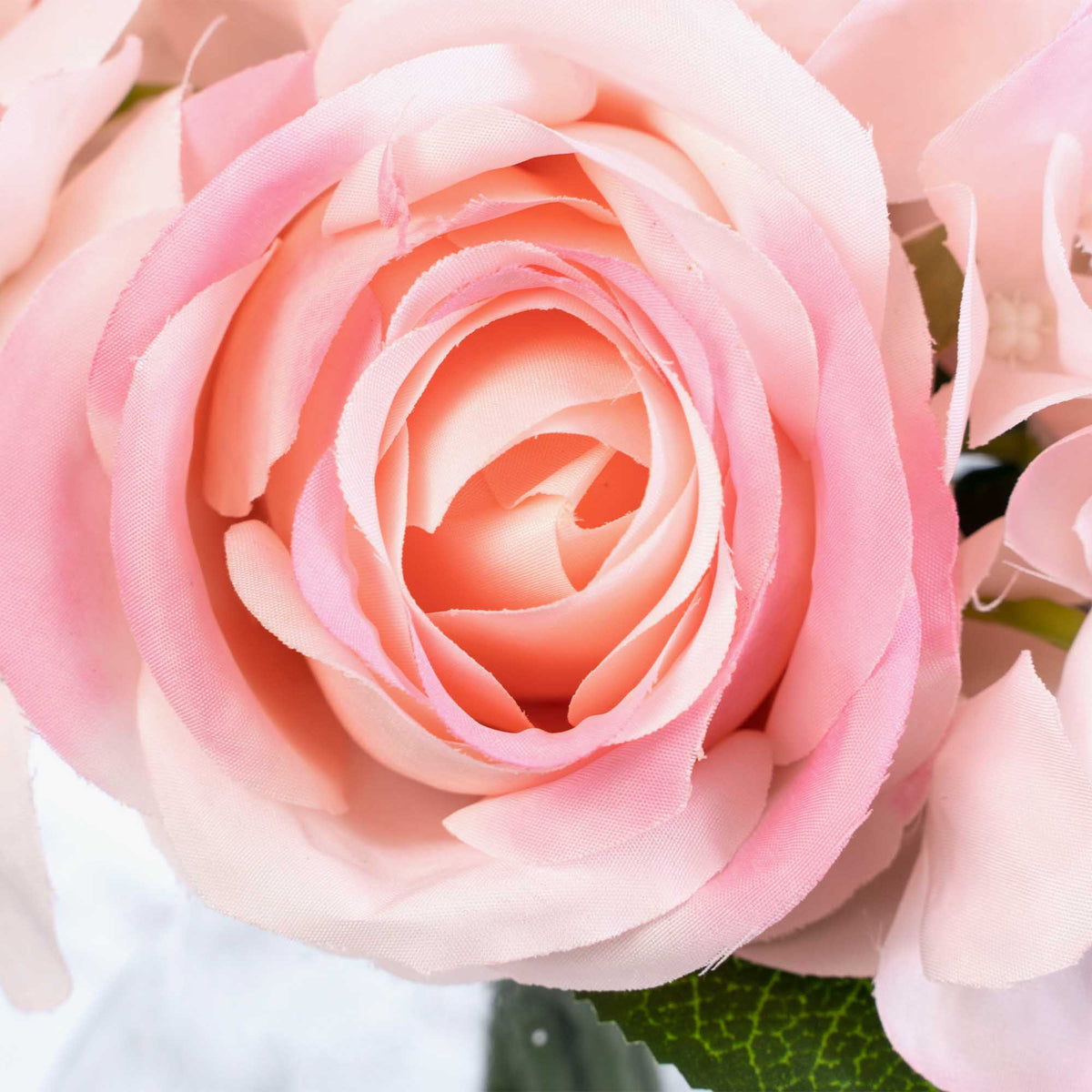 Artificial Hydrangea and Rose Nosegay - Pink