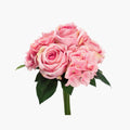Artificial Hydrangea and Rose Nosegay - Pink
