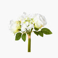 Artificial Hydrangea and Rose Nosegay - White