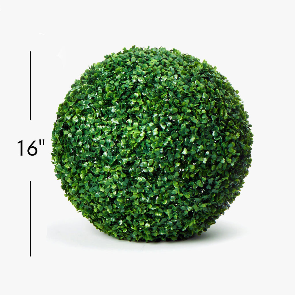 16 Inch Boxwood Topiary Ball