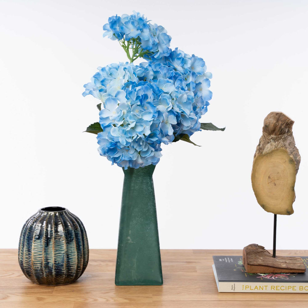 Artificial Hydrangea Bush - Blue