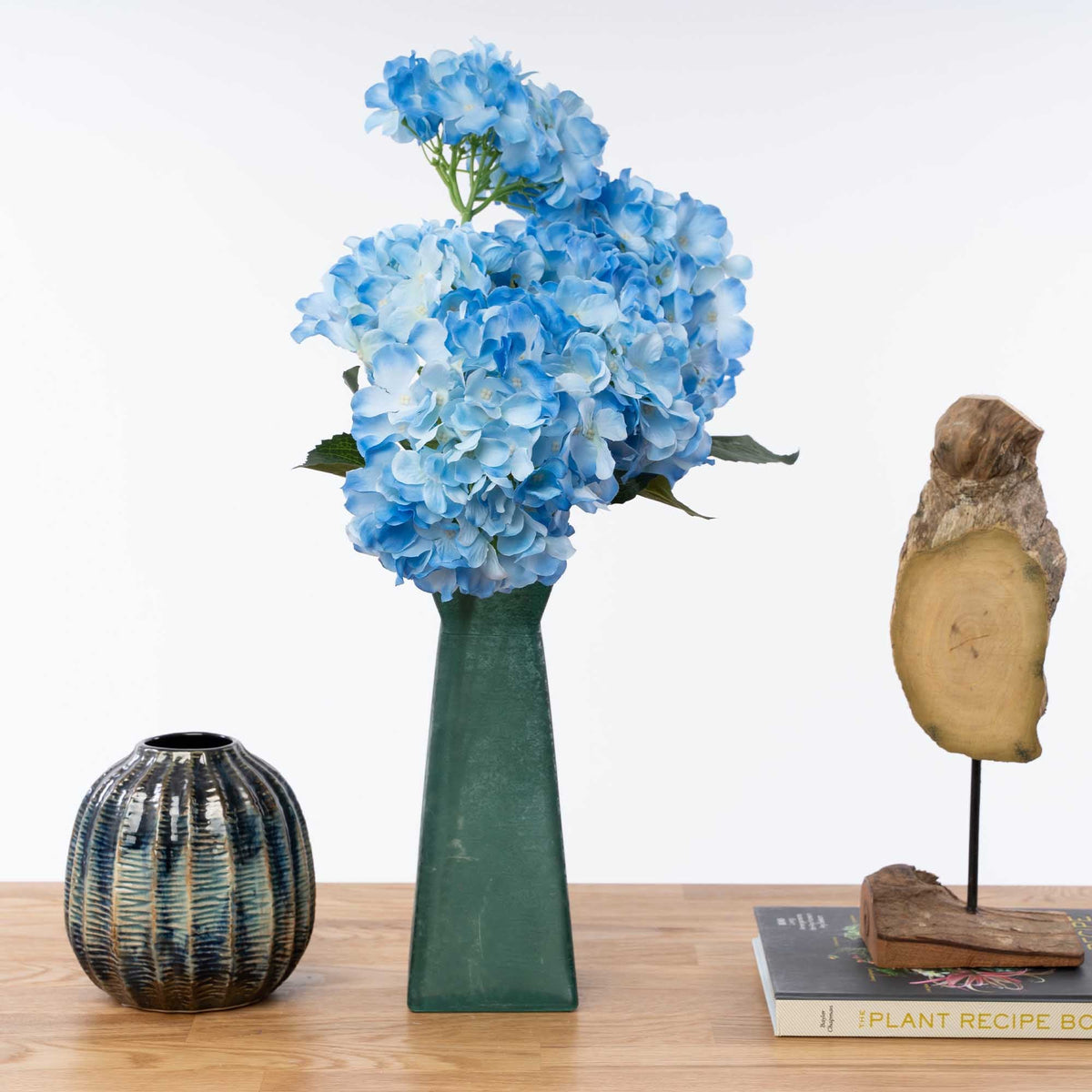 Artificial Hydrangea Bush - Blue