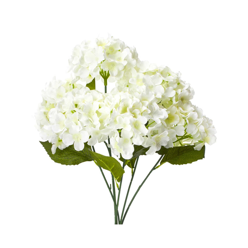 Artificial Hydrangea Bush - Ivory