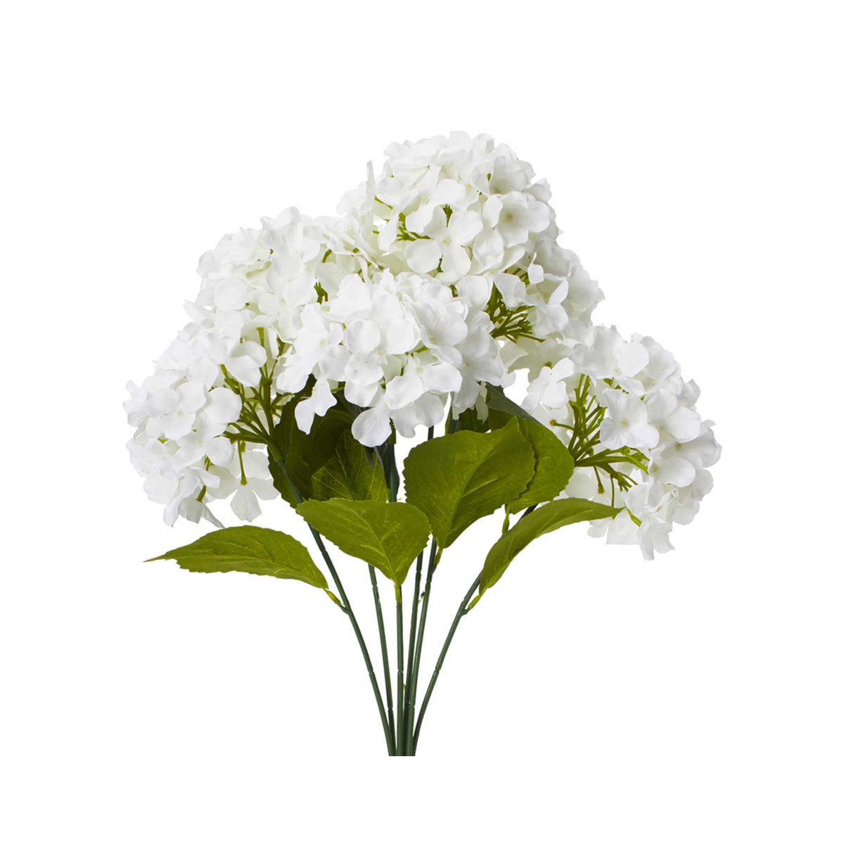 Artificial Hydrangea Bush - White
