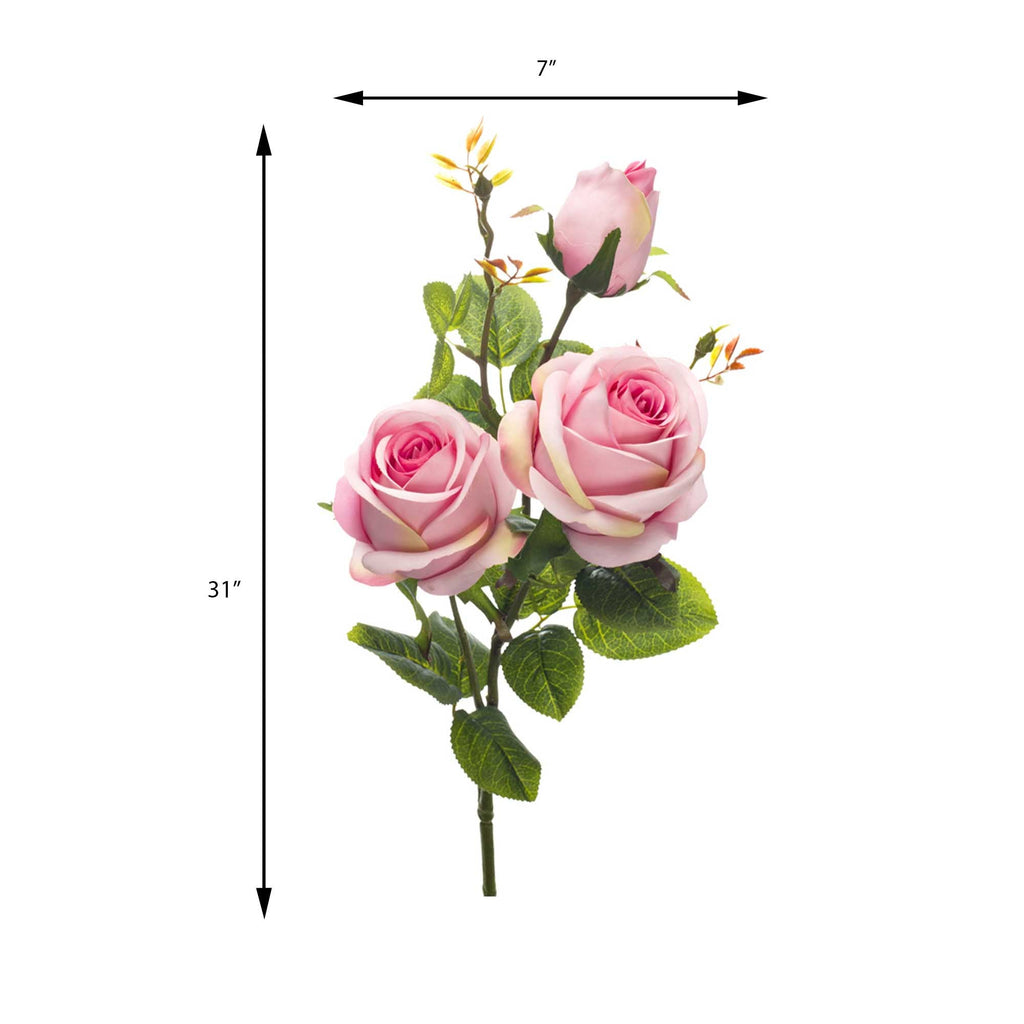 Faux Rose Branch - Pink