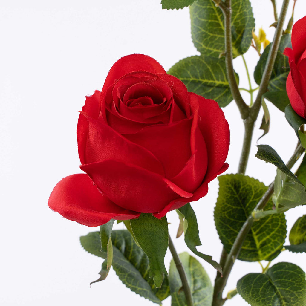 Faux Rose Branch Red