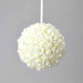 Foam Rose Pomander 10" - Ivory