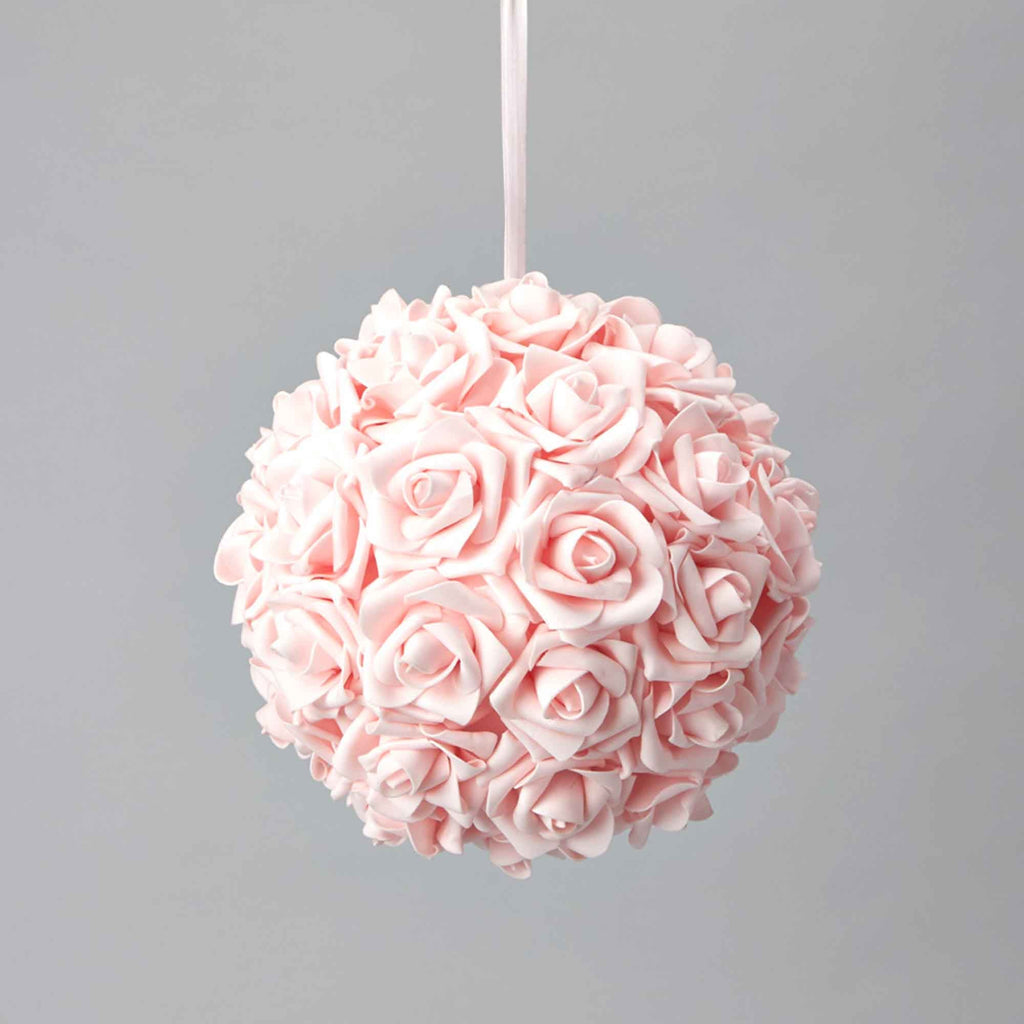 Foam Rose Pomander 10" - Pink