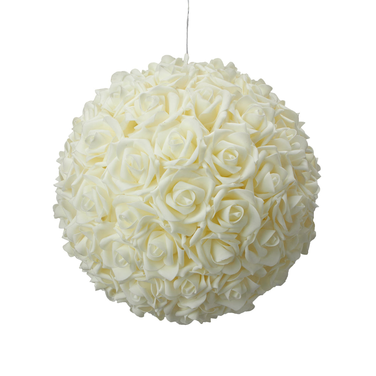Foam Rose Pomander 14" - Ivory