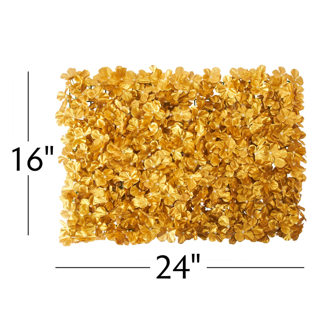 Artificial Hydrangea Mat - Gold