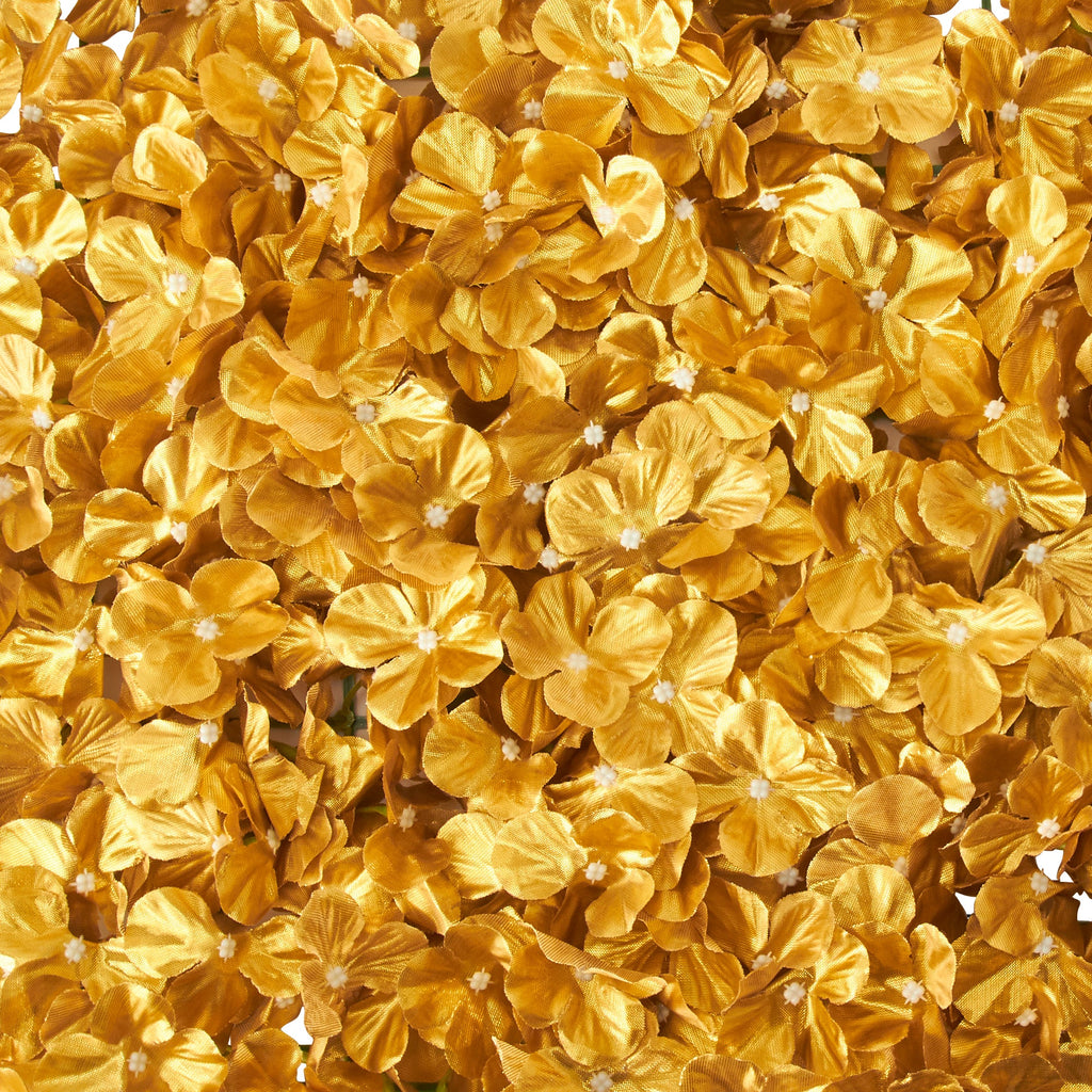 Artificial Hydrangea Mat - Gold