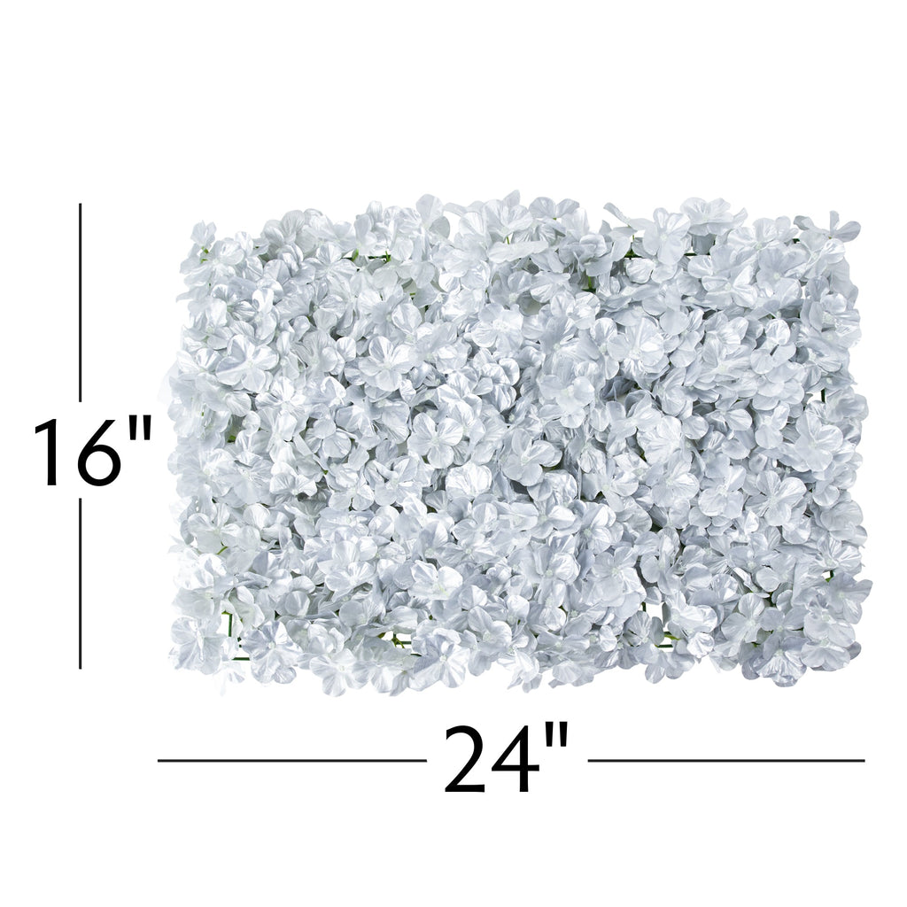 Artificial Hydrangea Mat - Silver