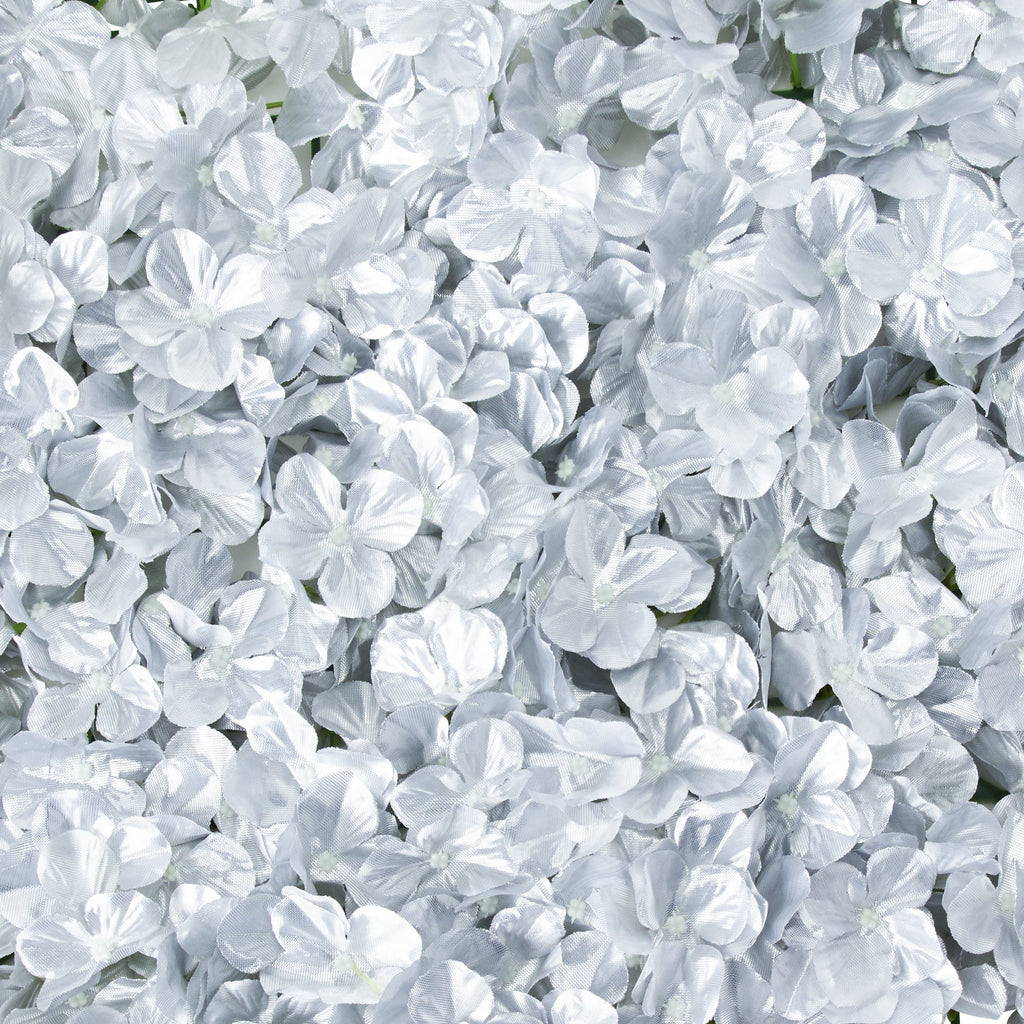 Artificial Hydrangea Mat - Silver