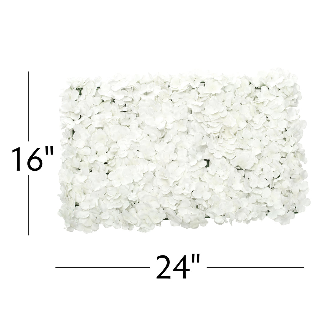 Artificial Hydrangea Mat - White