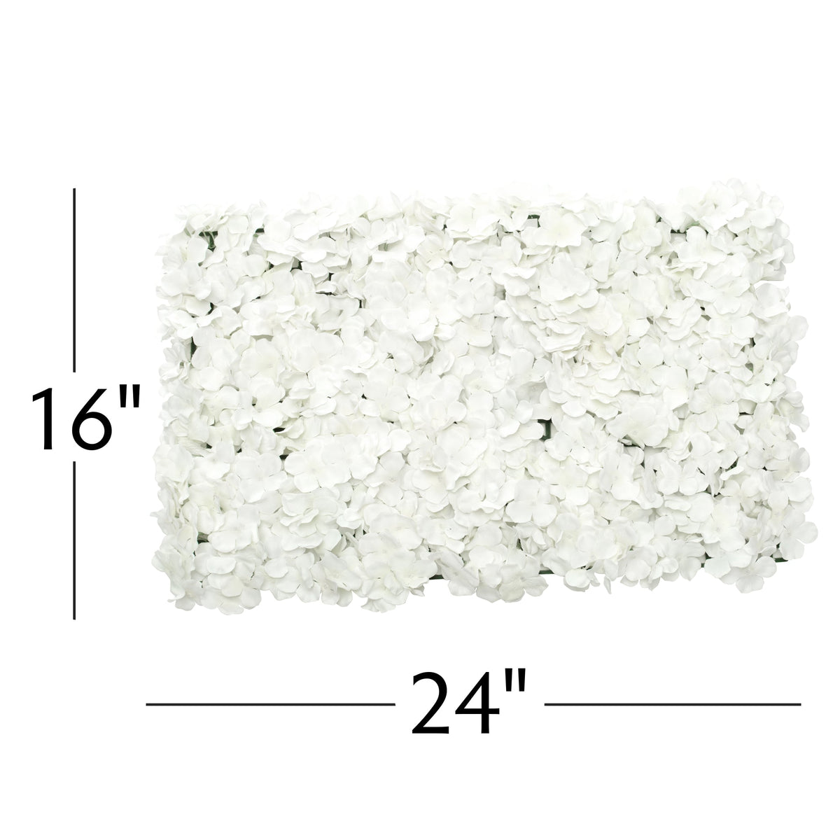 Artificial Hydrangea Mat - White