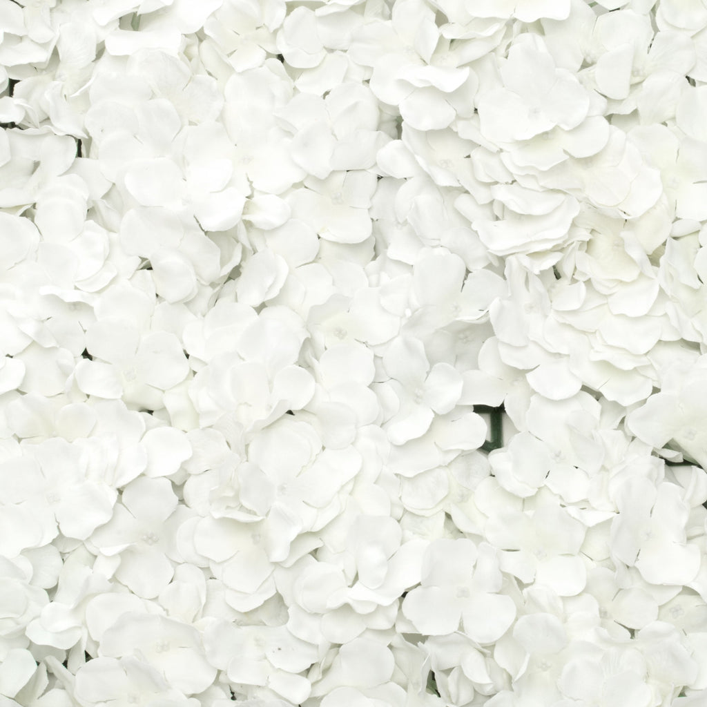 Artificial Hydrangea Mat - White