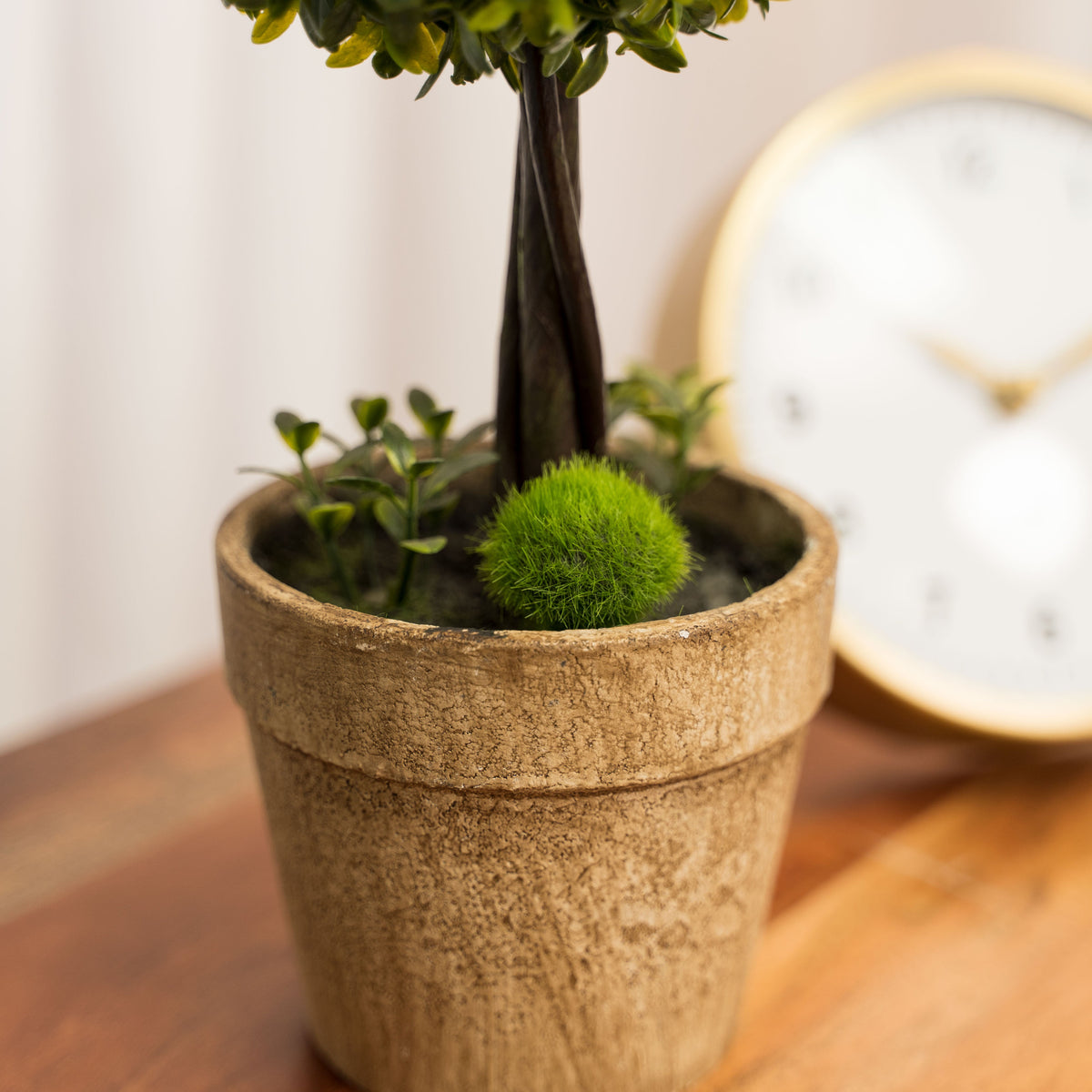 Artificial Boxwood Topiary Ball Bush 13"