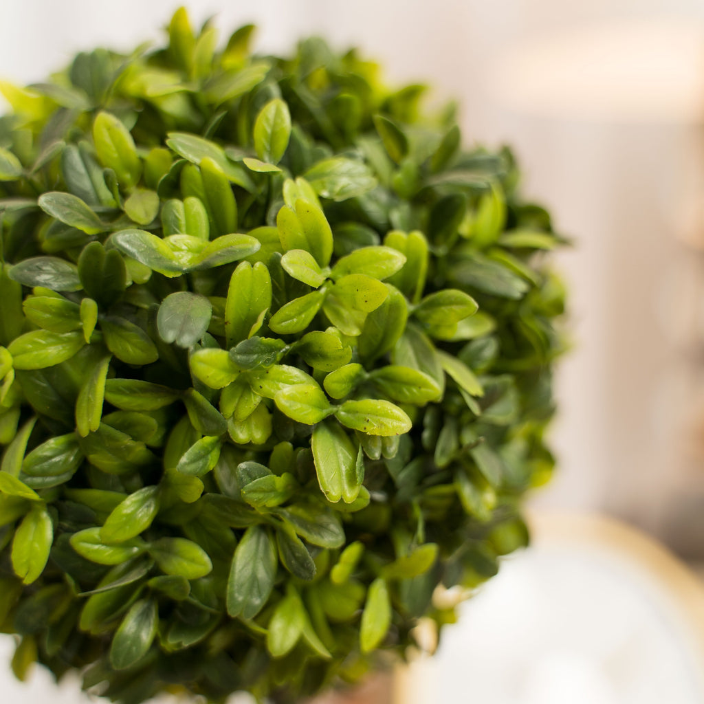 Artificial Boxwood Topiary Ball Bush 13"