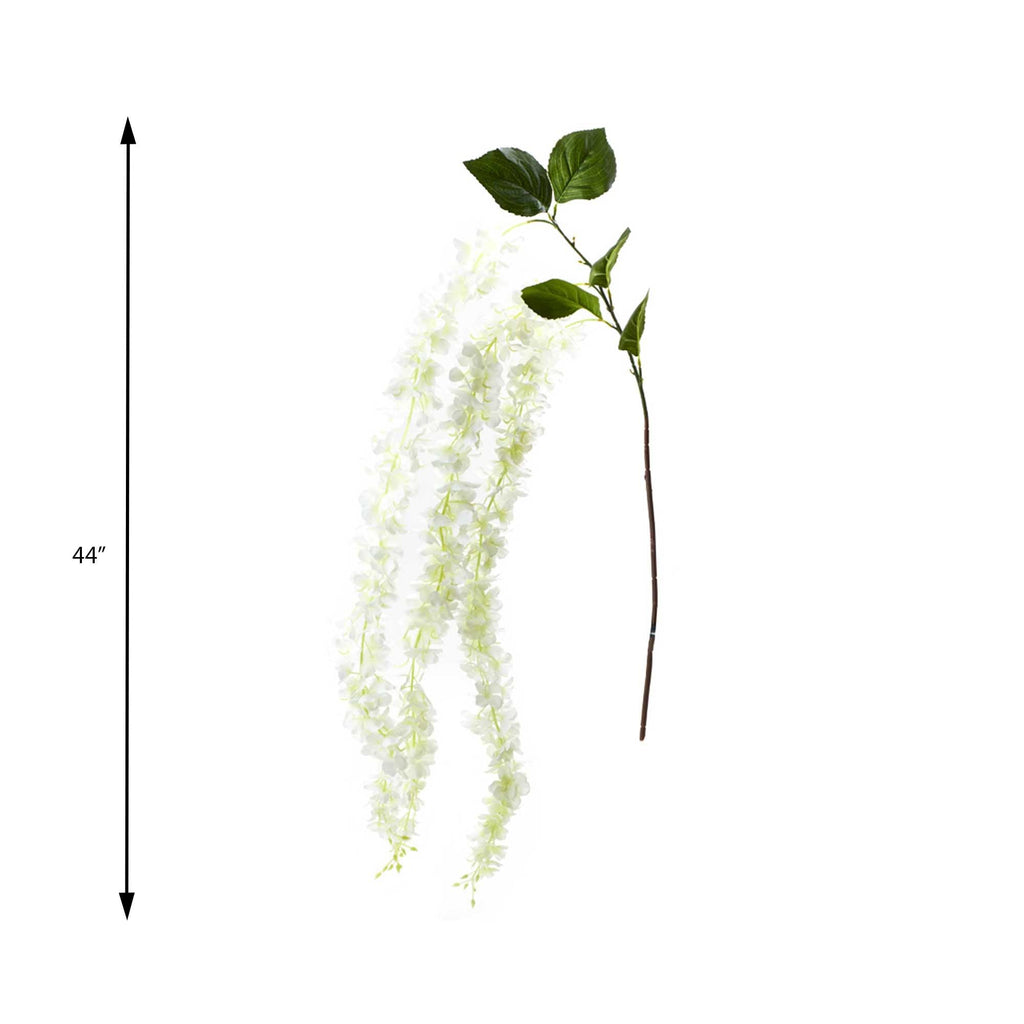 Faux Hanging Wisteria Stem